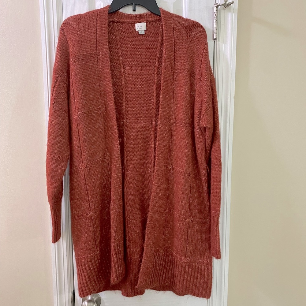 Orange cardigan
